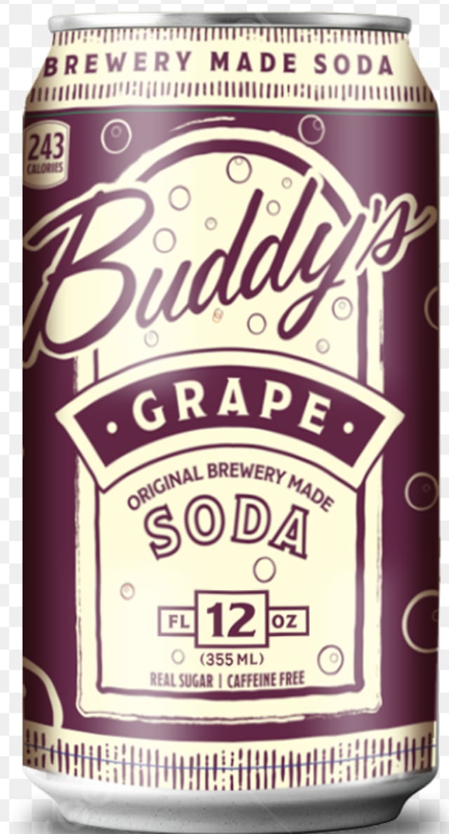 Buddy's Grape Soda.
