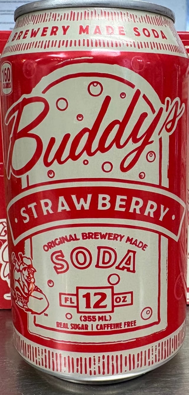Buddy's Strawberry Soda.