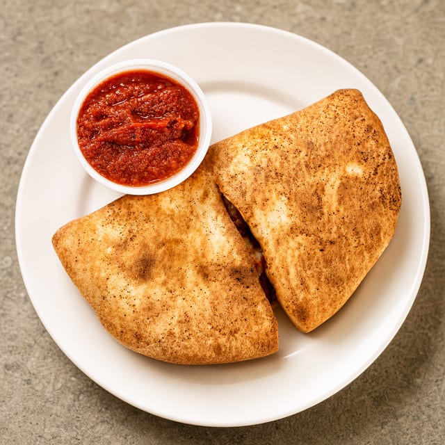 Calzone Bacon Cheeseburger.