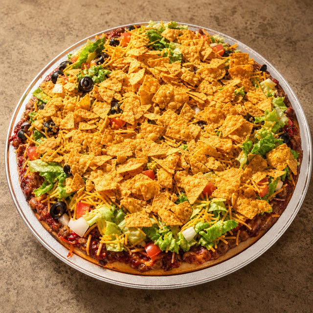 X-Large Taco Pizza.