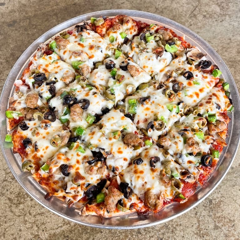 Lunch at Our Restaurant: Pizza, Fried Chicken, and More